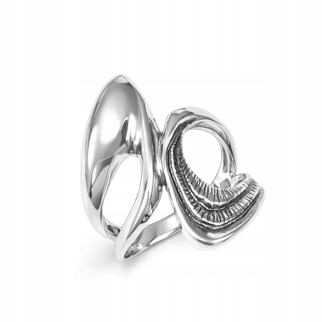 Prstýnek Stříbrný umělecký design vel. 14 Polské Stříbro 925
