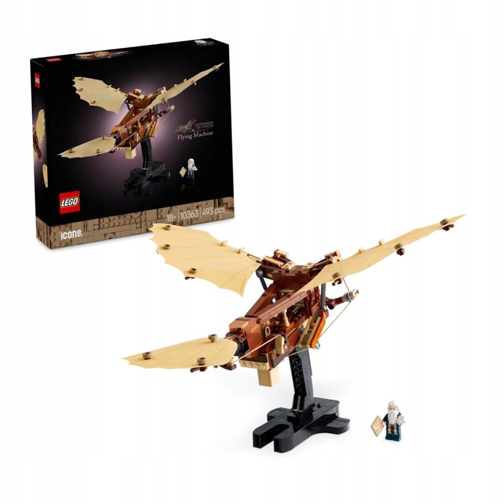 Lego Icons Létající Stroj Leonarda Da Vinci 10363