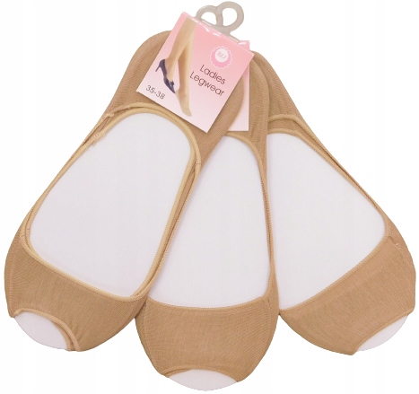 

Stopki Bez Palców bawełna ciemny beż 3PARY 35-38