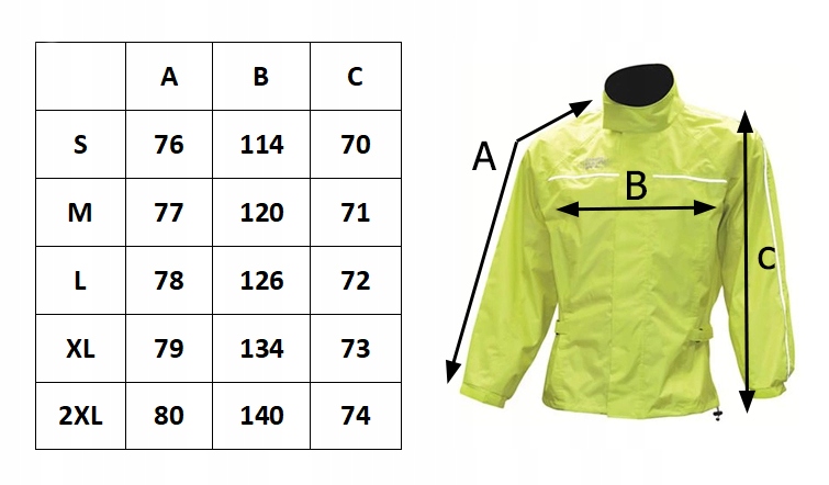 KURTKA PRZECIWDESZCZOWA MOTOCYKLOWA MESKA L Marka Biketec