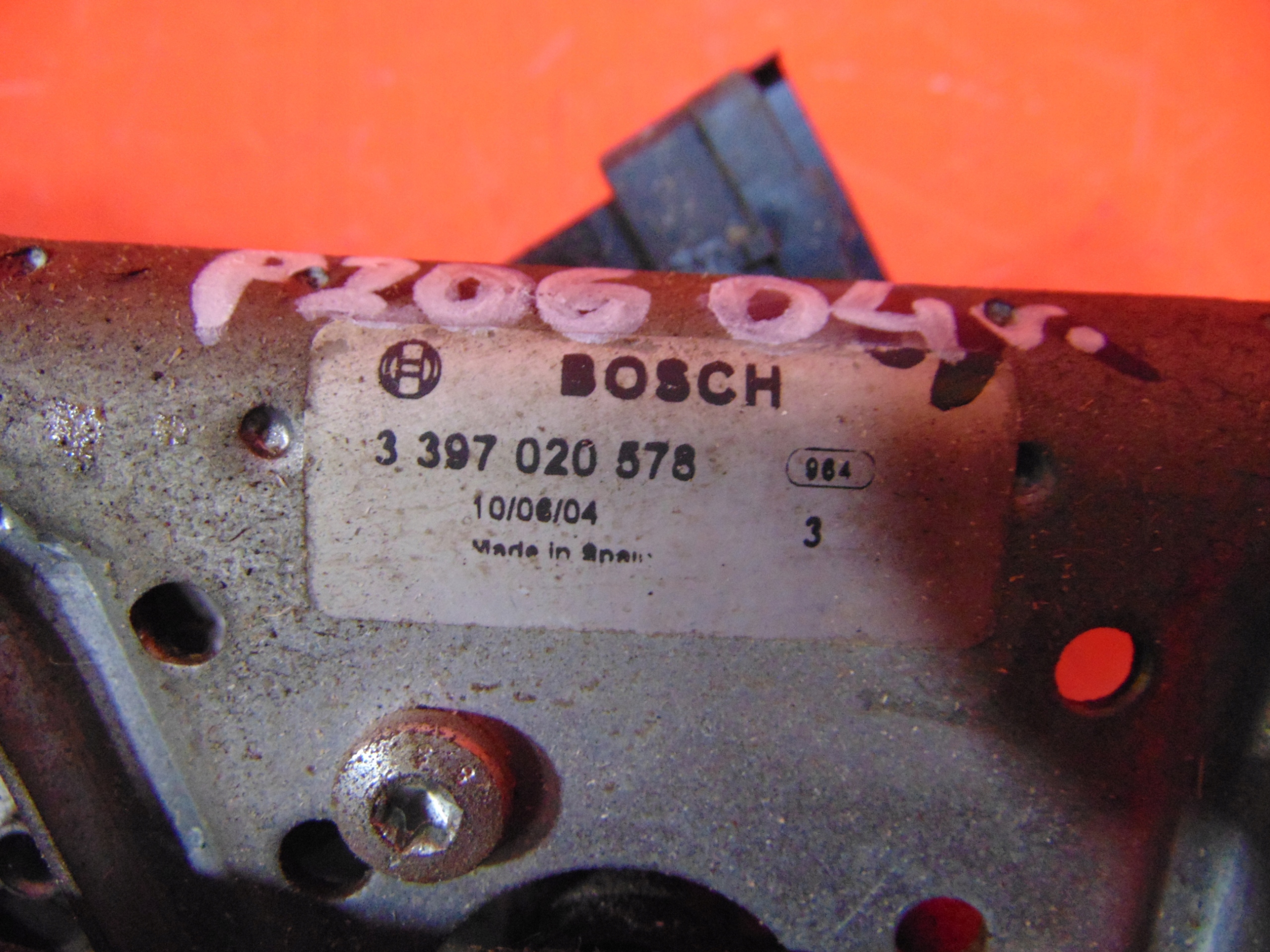 PEUGEOT 206 wiper mechanism front front EUROPA