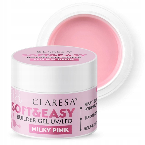 

Claresa Żel budujący Soft&Easy Milky Pink 45g