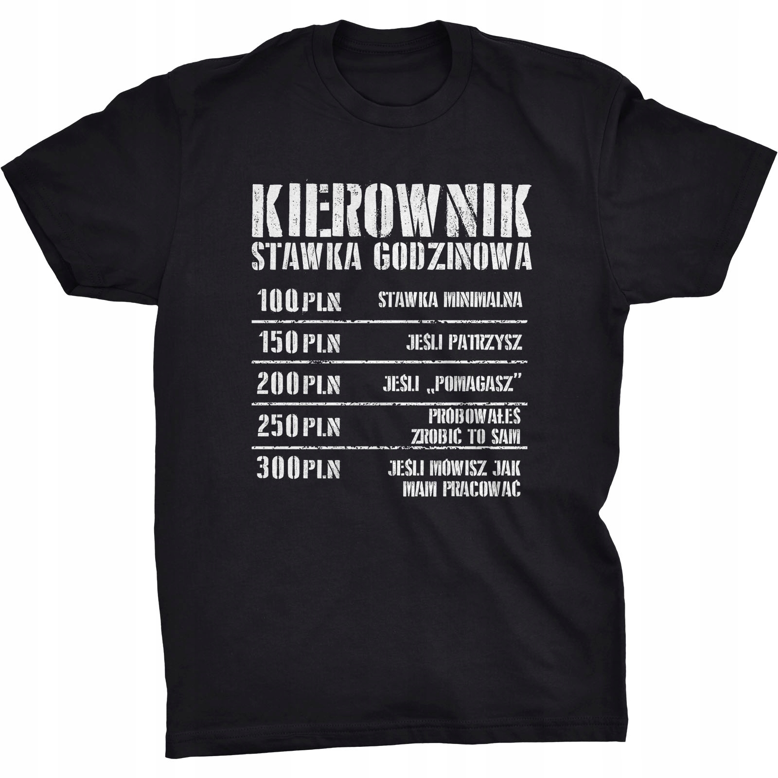 

Stawka Godzinowa Koszulka Dla Kierownika Prezent