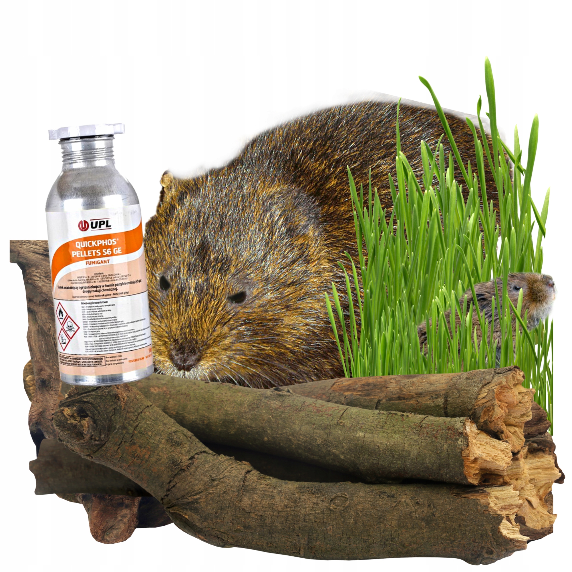 Trucizna, trutka Quickphos Pellets 56 GE na krety 1KG Marka UPL