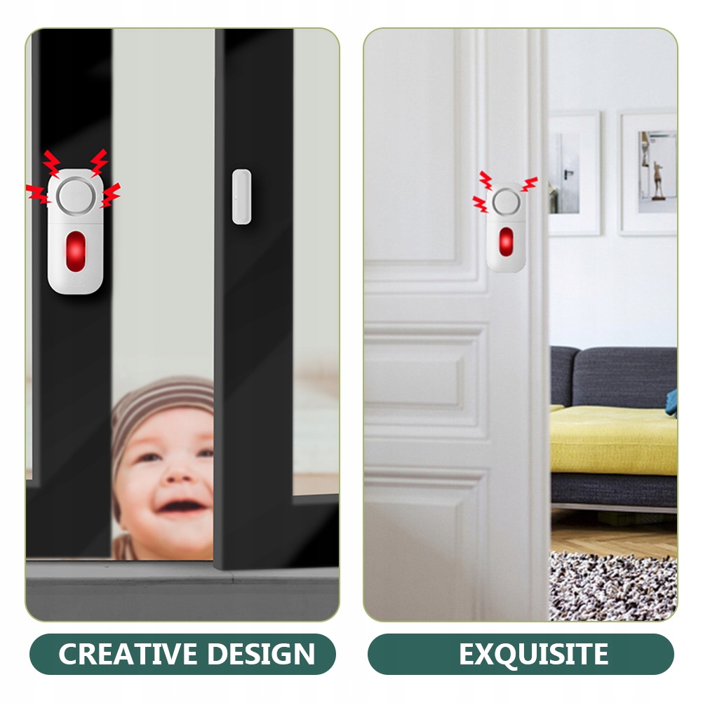 ALARM NA OKNO DRZWI 125DB ALARMY NA DRZWI ANTYKRADZIEŻOWE Marka bez marki