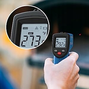 PIROMETR TERMOMETR LASEROWY BEZDOTYKOWY NA POCZERWIEŃ EMISYJNOŚĆ -50+400°C Marka Benetech