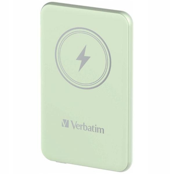 Verbatim indukční powerbanka `n` Go 15W 5000mAh Wireless Magnetic zelená/