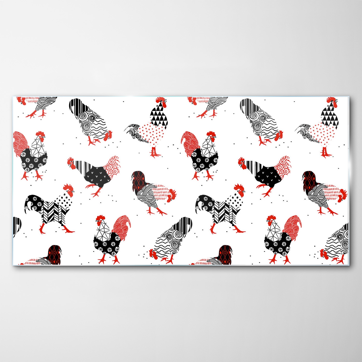 

Obraz Szklany Dekor Farma Zwierzęta Kura 140x70