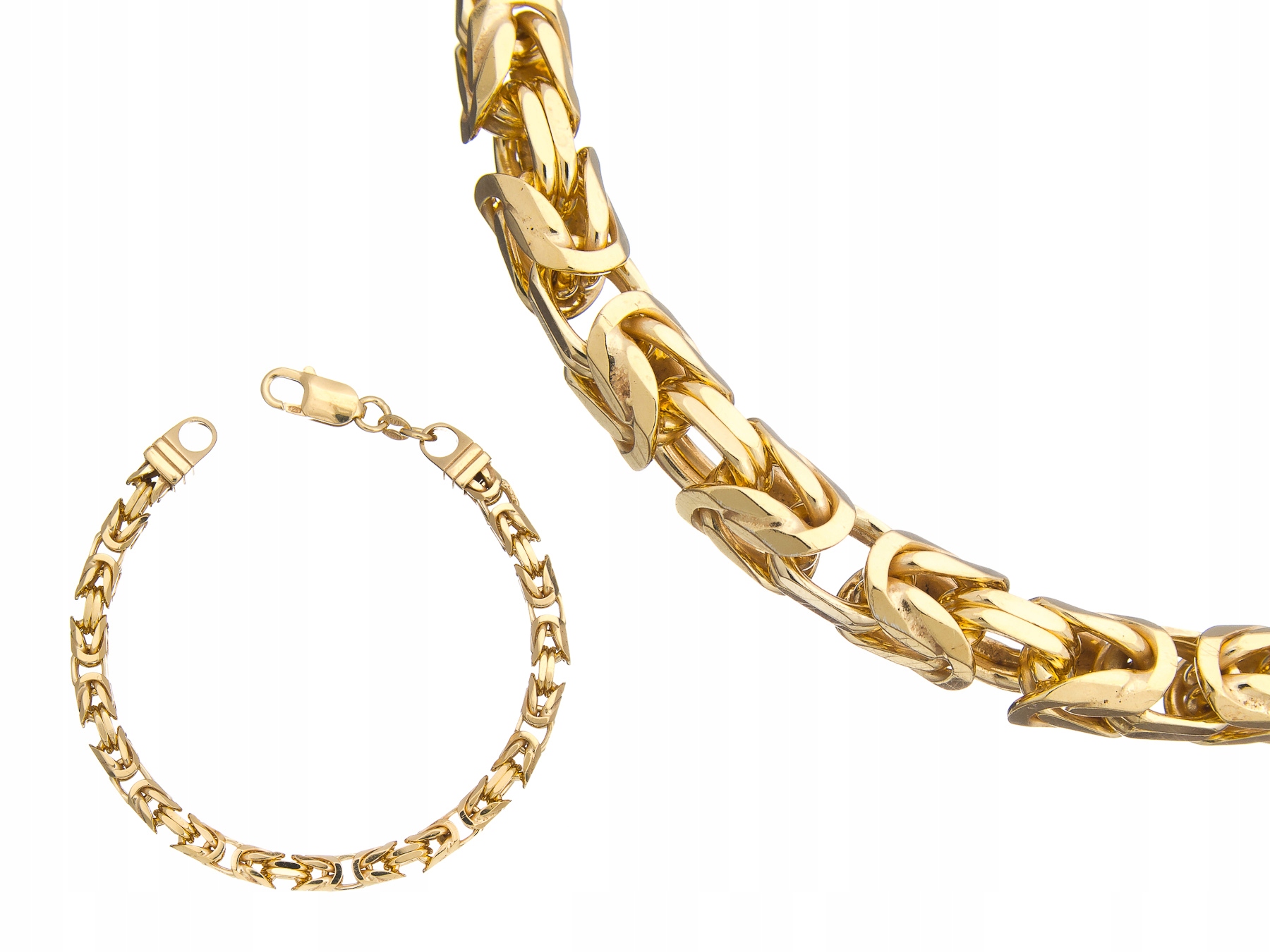 Stříbrný Náramek Královská Byzantýna 22CM 5MM Italy Dárek