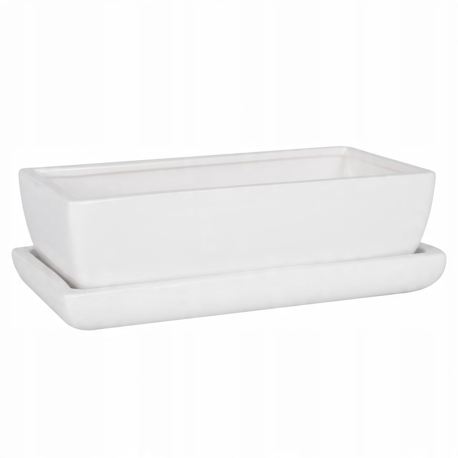 

Kaktusiarka Ceramiczna 27cm doniczka biała eco
