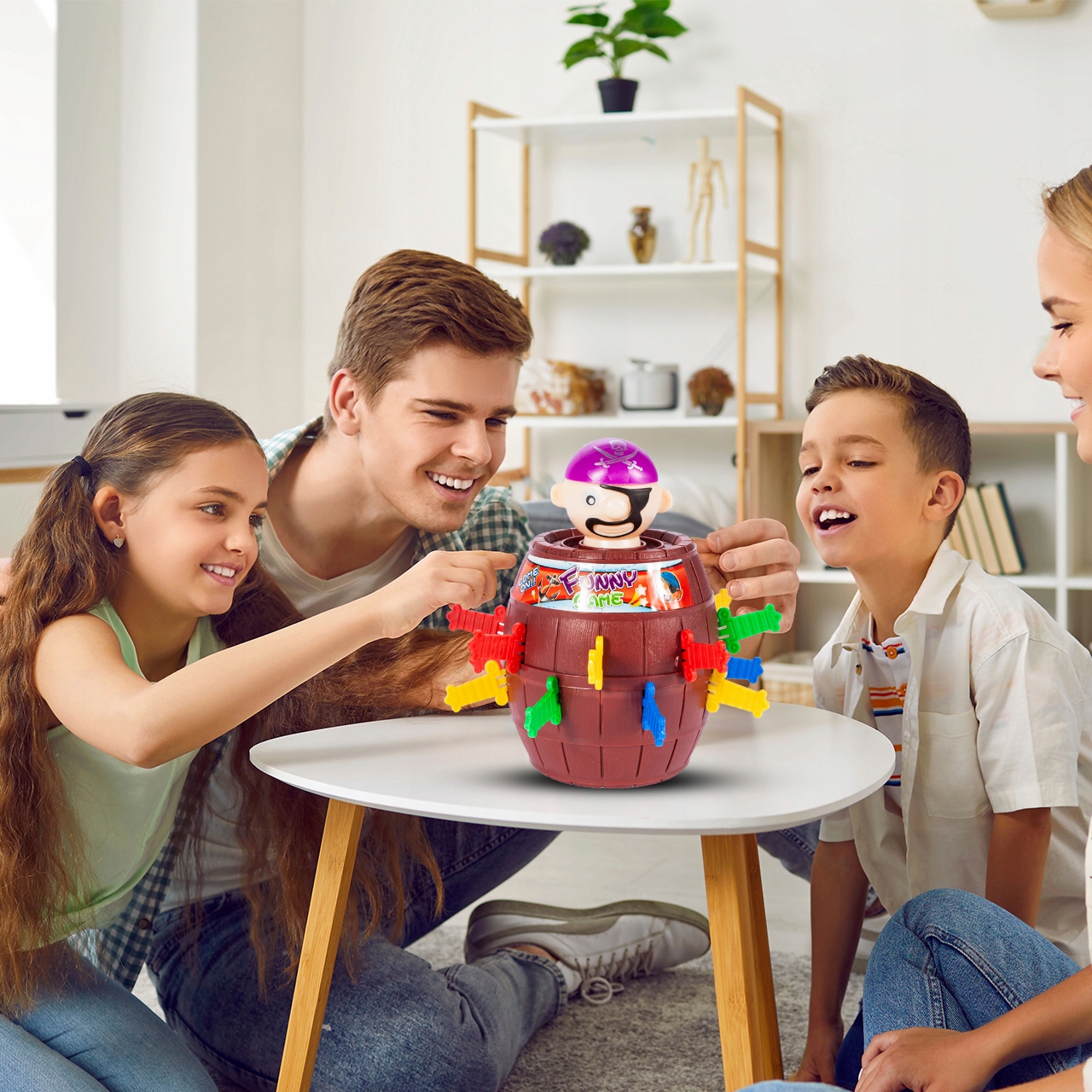 PIRACKA BECZKA GRA ZRĘCZNOŚCIOWA SZALONY PIRAT DLA DUŻYCH I MAŁYCH DZIECI Płeć dziewczynki