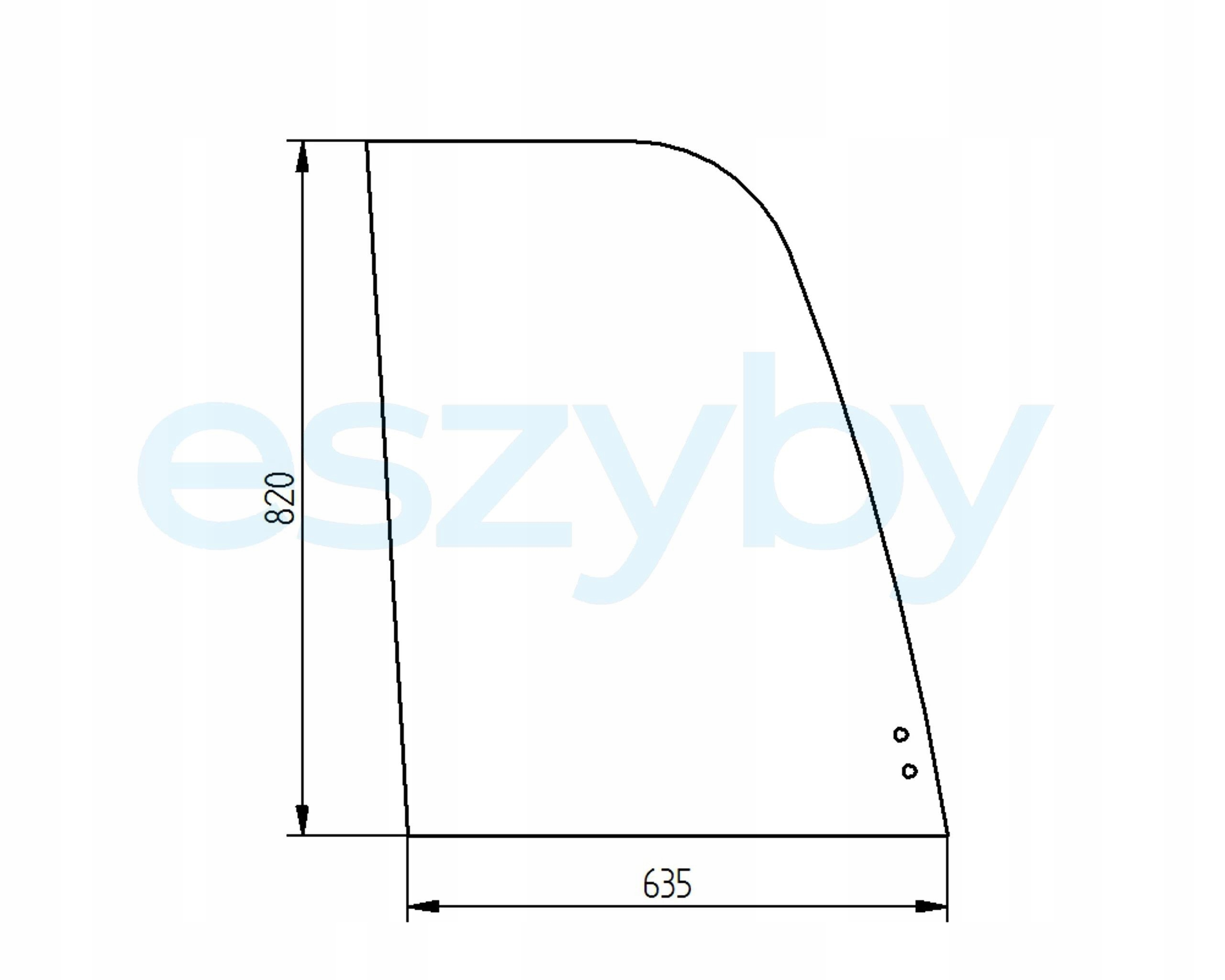 sklo minibagr Jcb boční pravý 827/80093