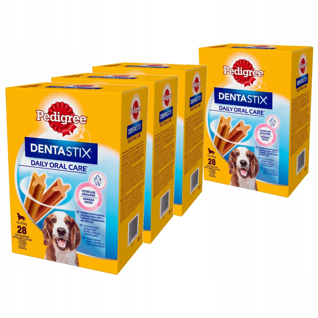 Levně Pedigree Dentastix Kousátko Pro Střední Plemena Psa 4x28ks