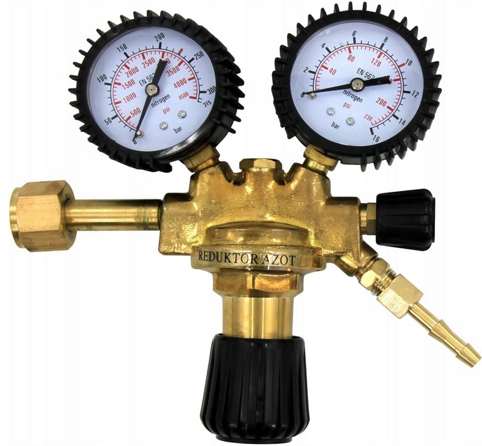 Butla HYDROGEN NH5 200 BAR 10l klimatyzacja + Reduktor AZOT 2 manometry