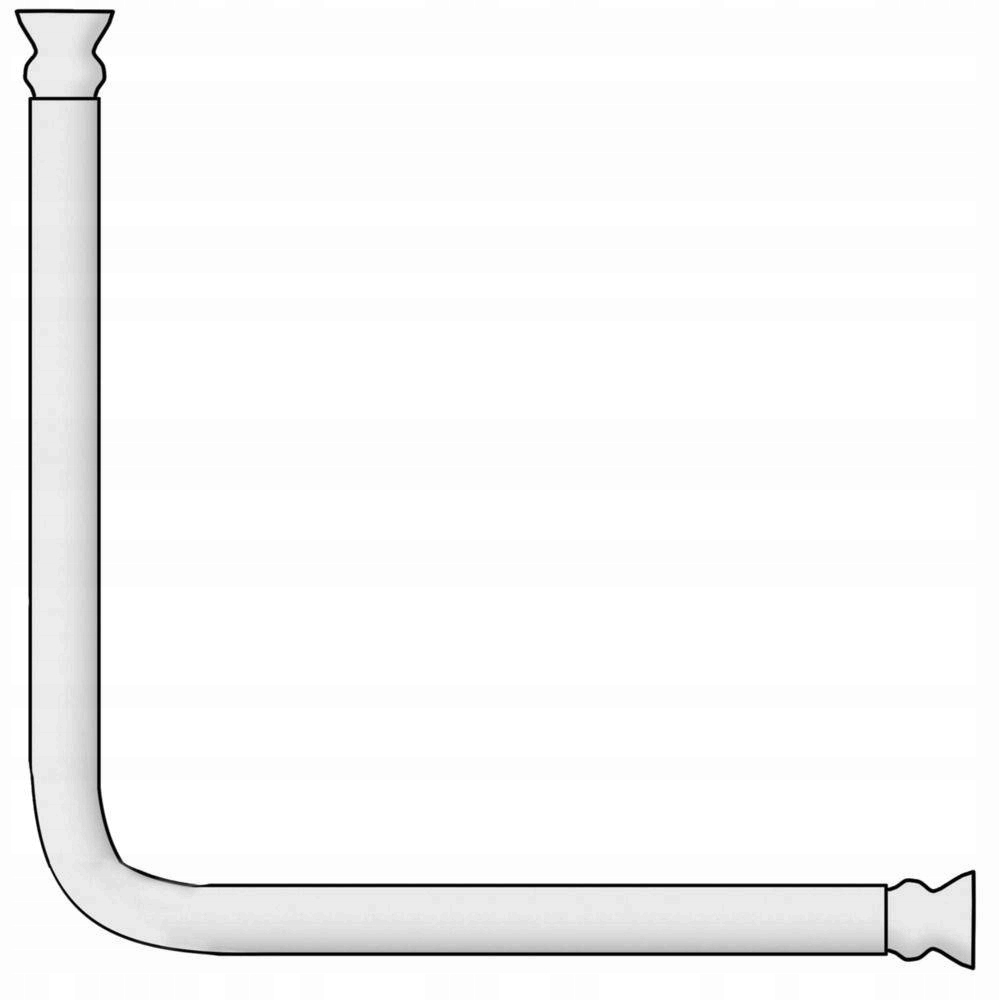 DRĄŻEK PRYSZNICOWY CZARNY NAROŻNY ALUMINIOWY WENKO Rodzaj kątowy