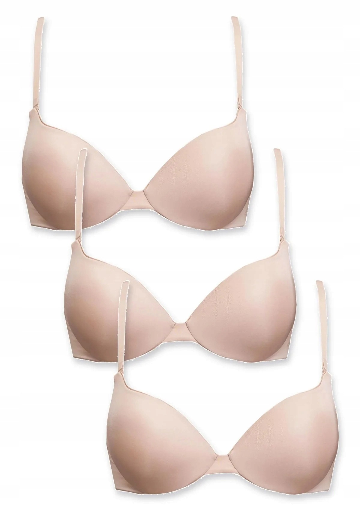 Sielei Fantastic 1590 push-up podprsenka hladká 3 ks béžová 90B