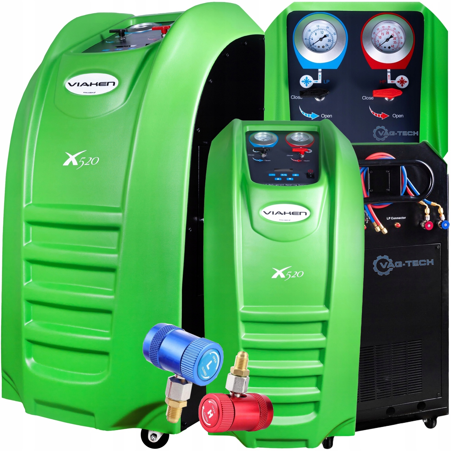 Stacja do obsługi klimatyzacji VIAKEN automatyczna R134A 15 kg z drukarką