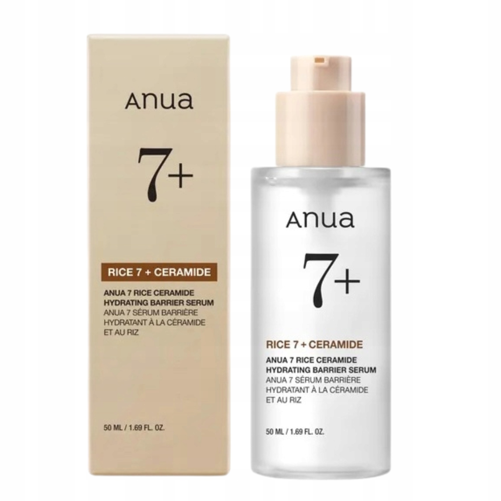 Anua Rice 7 Ceramide Serum podporuje hydrolipidovou bariéru a hydrataci 50 ml
