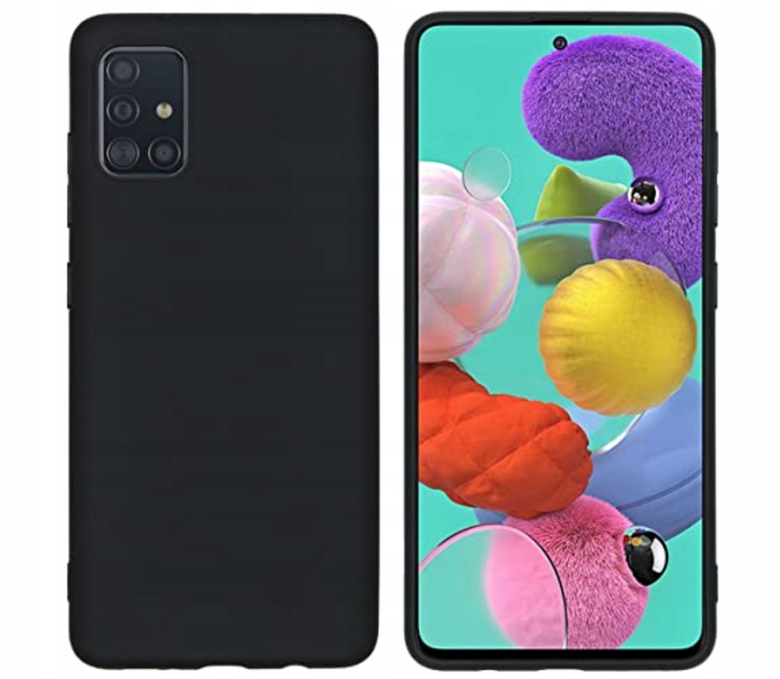

Case Silikonowy Czarny Do Samsung Galaxy A51 4G
