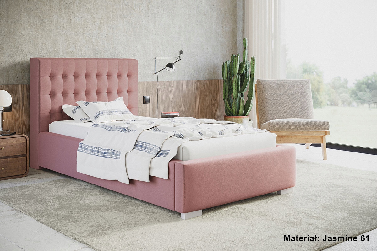 Łóżko tapicerowane LUX 2 90x200 Stelaż + pojemnik Marka Goodnight