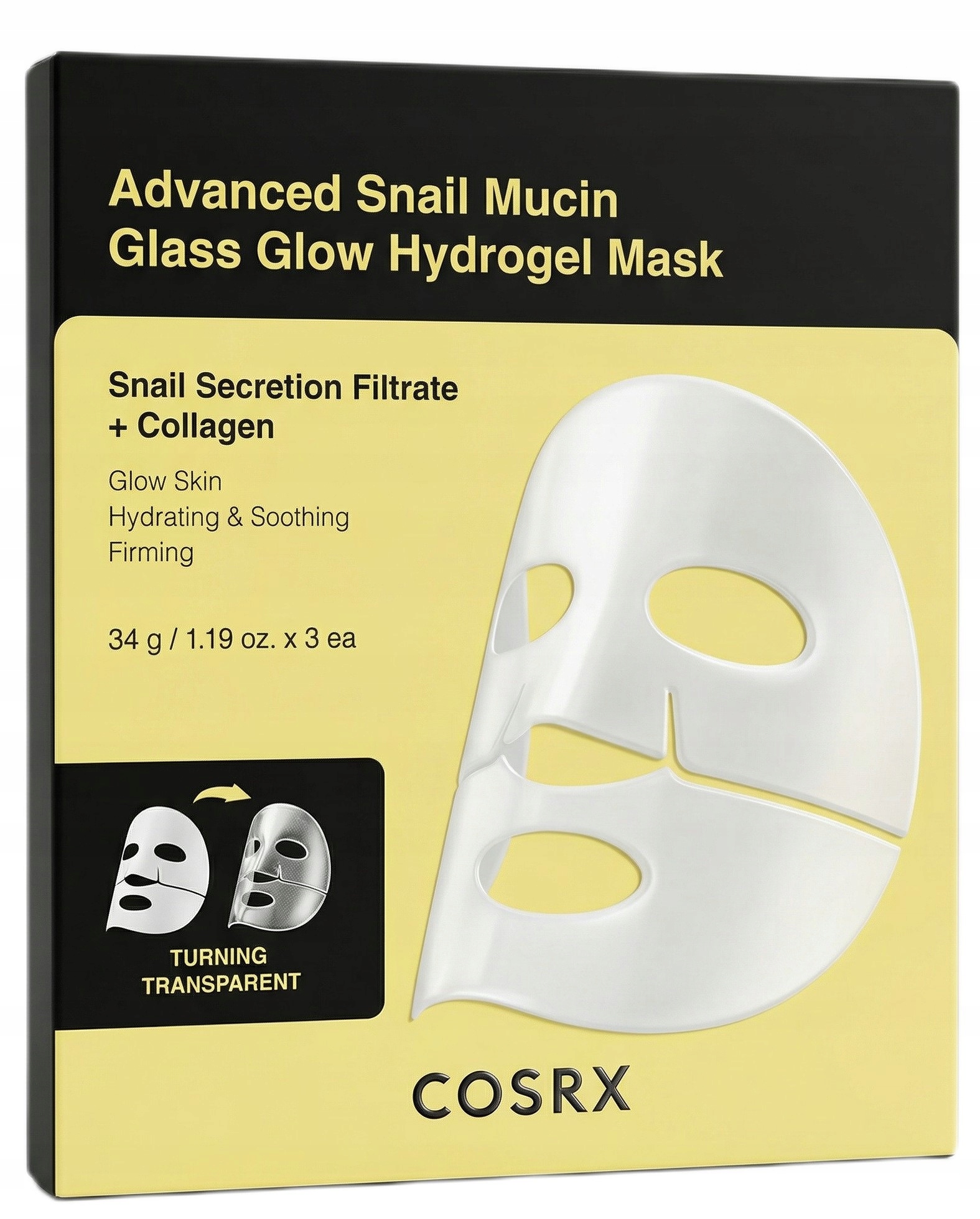 Cosrx Advanced Snail Mucin Sada 3 pleťových masek s slizem 1 ks