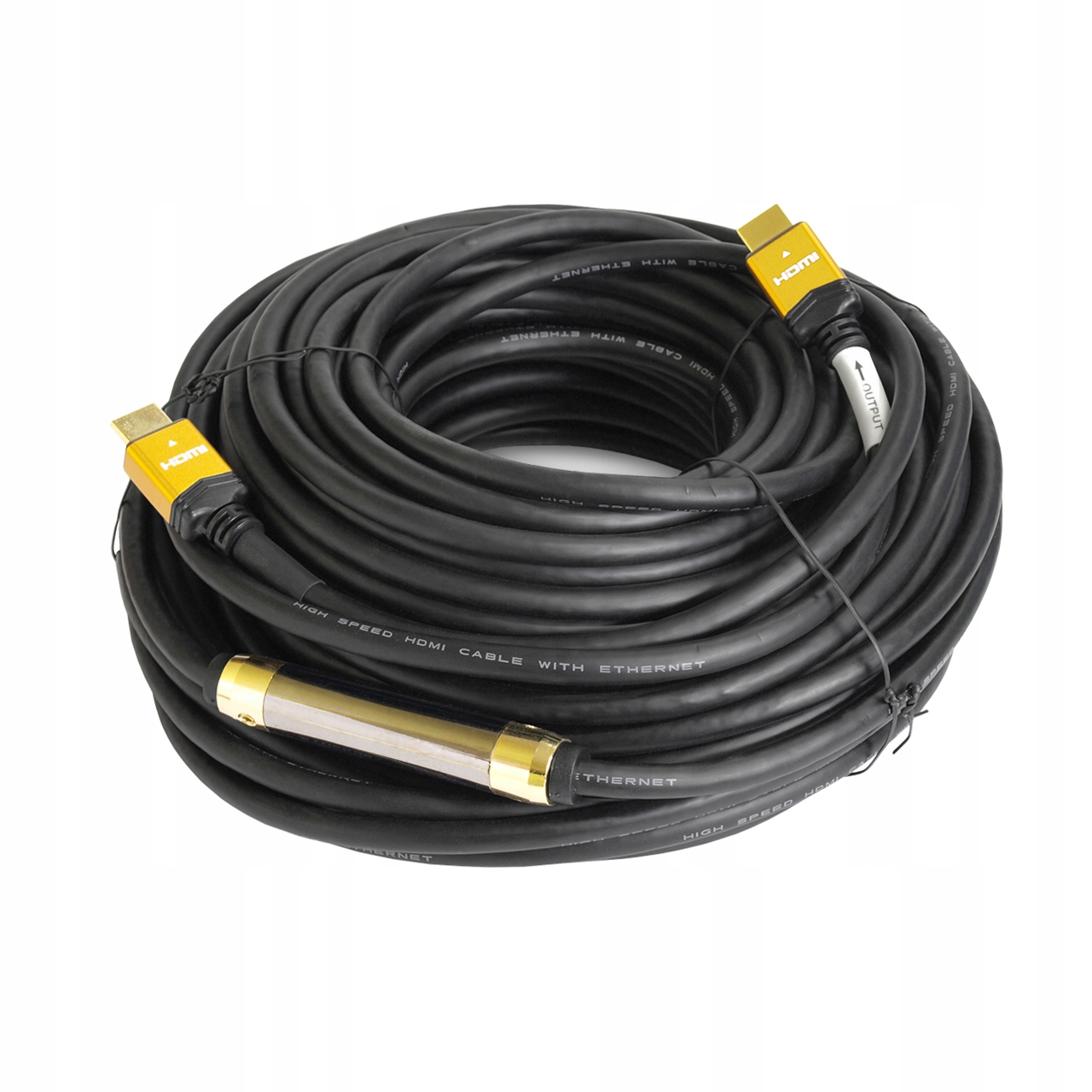 Profesionálny Kábel Hdmi 30 M, Pozlátené Koncovky 4K 3D Zosilňovač Hq