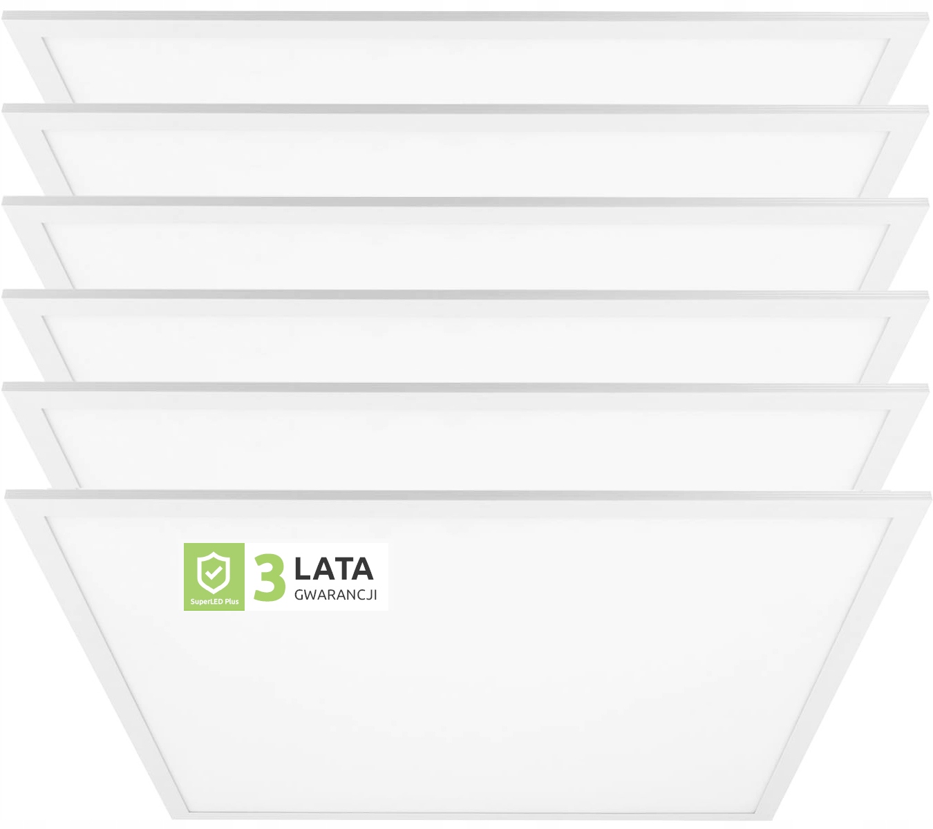 

6x Panel Led 60W Oprawa rastrowa 60x60cm Kaseton