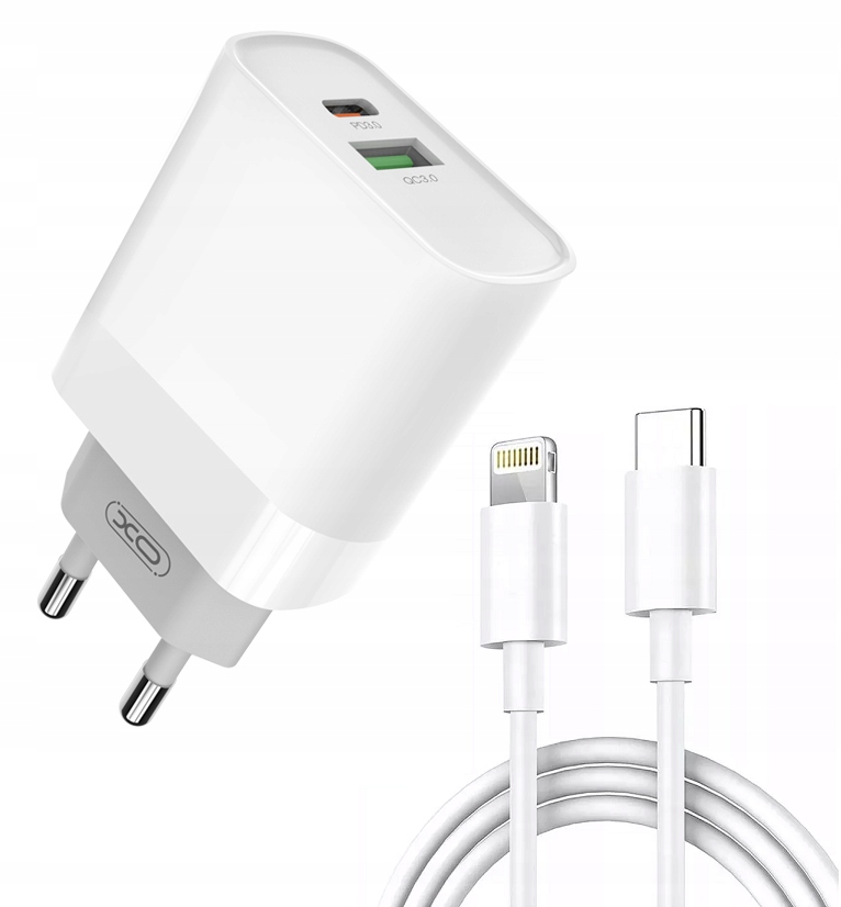 

Ładowarka kostka do iPhone Usb-c kabel Lightning