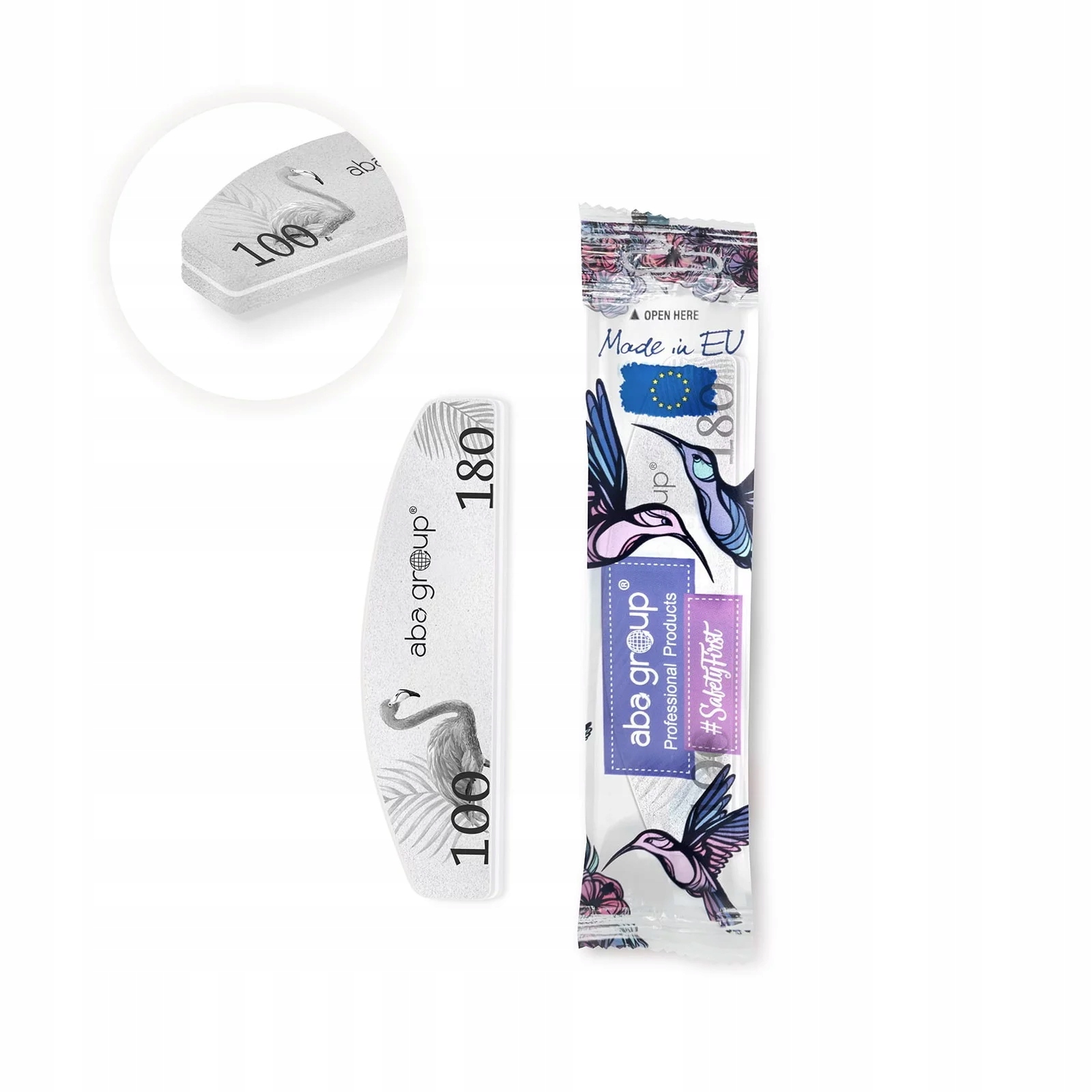 Aba Group BEZPIECZNY PAKIET Sweet polerka mini PÓŁKSIĘŻYC 100/180 - FLAMING