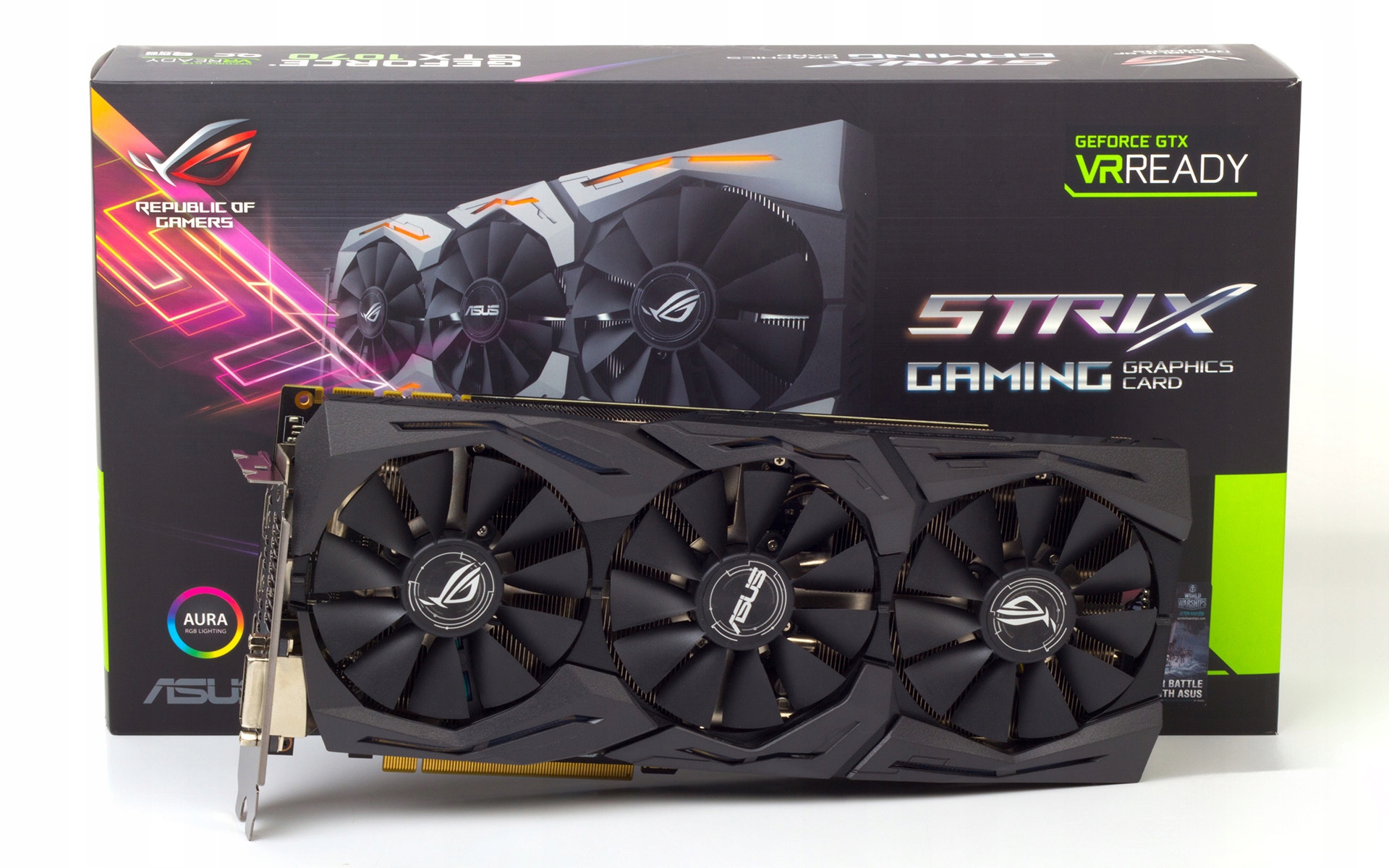 ASUS ROG STRIX GTX1070 O8G GAMING 動作確認済み ROG STRIX-GTX1070-O8G-GAMING (VR READY)｜ASUS (VR READY