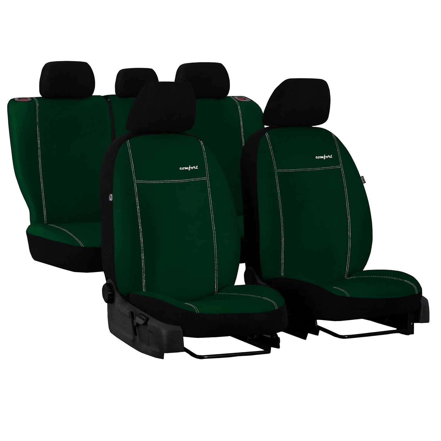 

Citroen C3 I pokrowce zamsz zielone