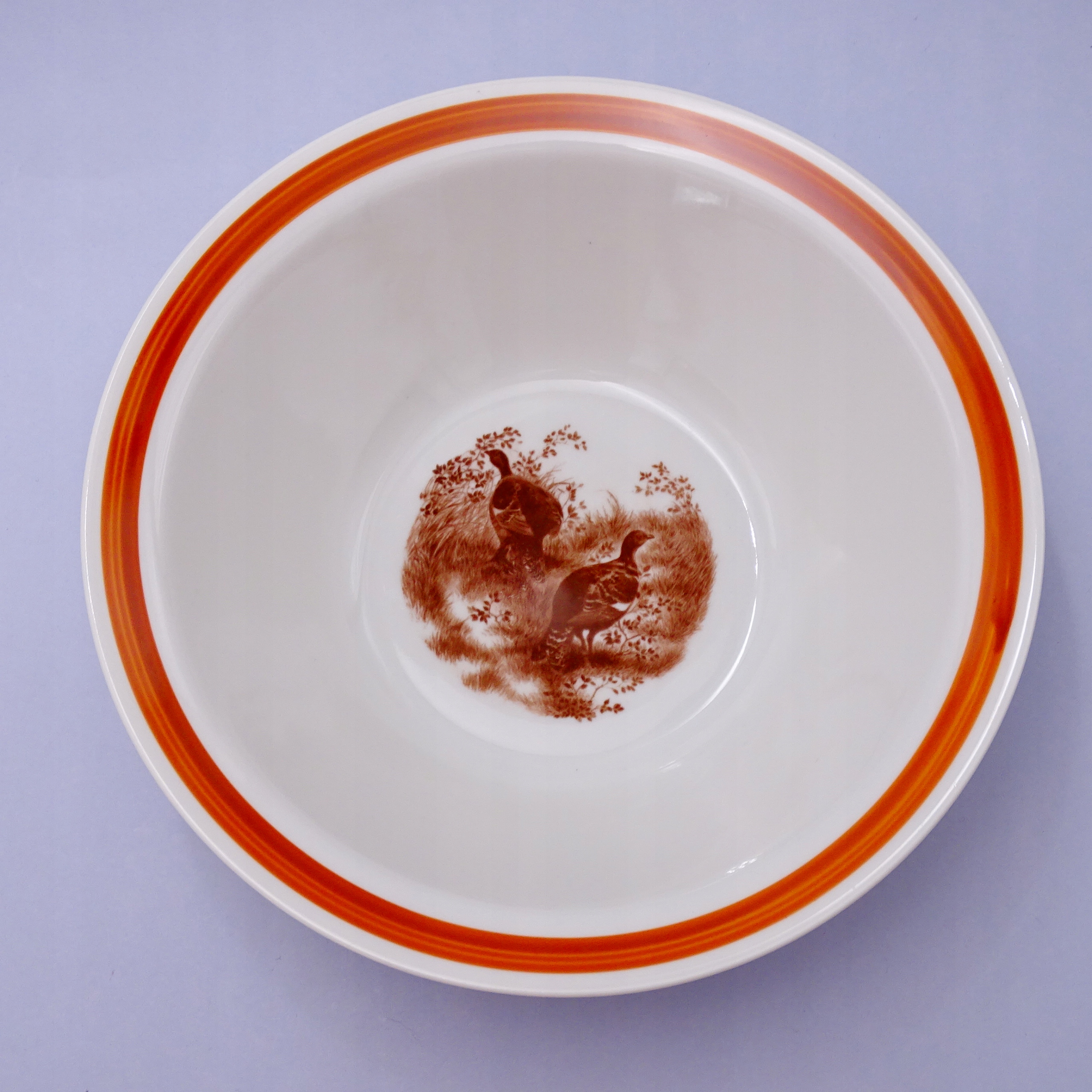 60/70-е годы фарфоровая чаша охотничья тарелка тетерев глухарь самка