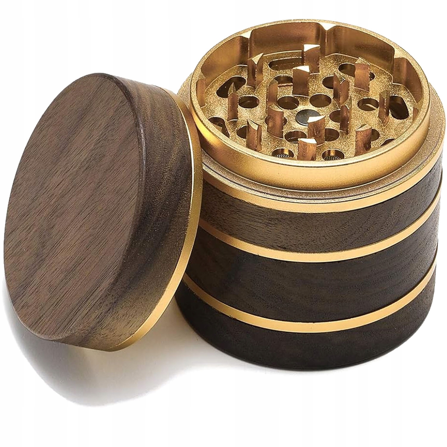 Ruční mlýnek na dřevo na sůl a pepř, mlýnky na koření, dřevěný 4v1