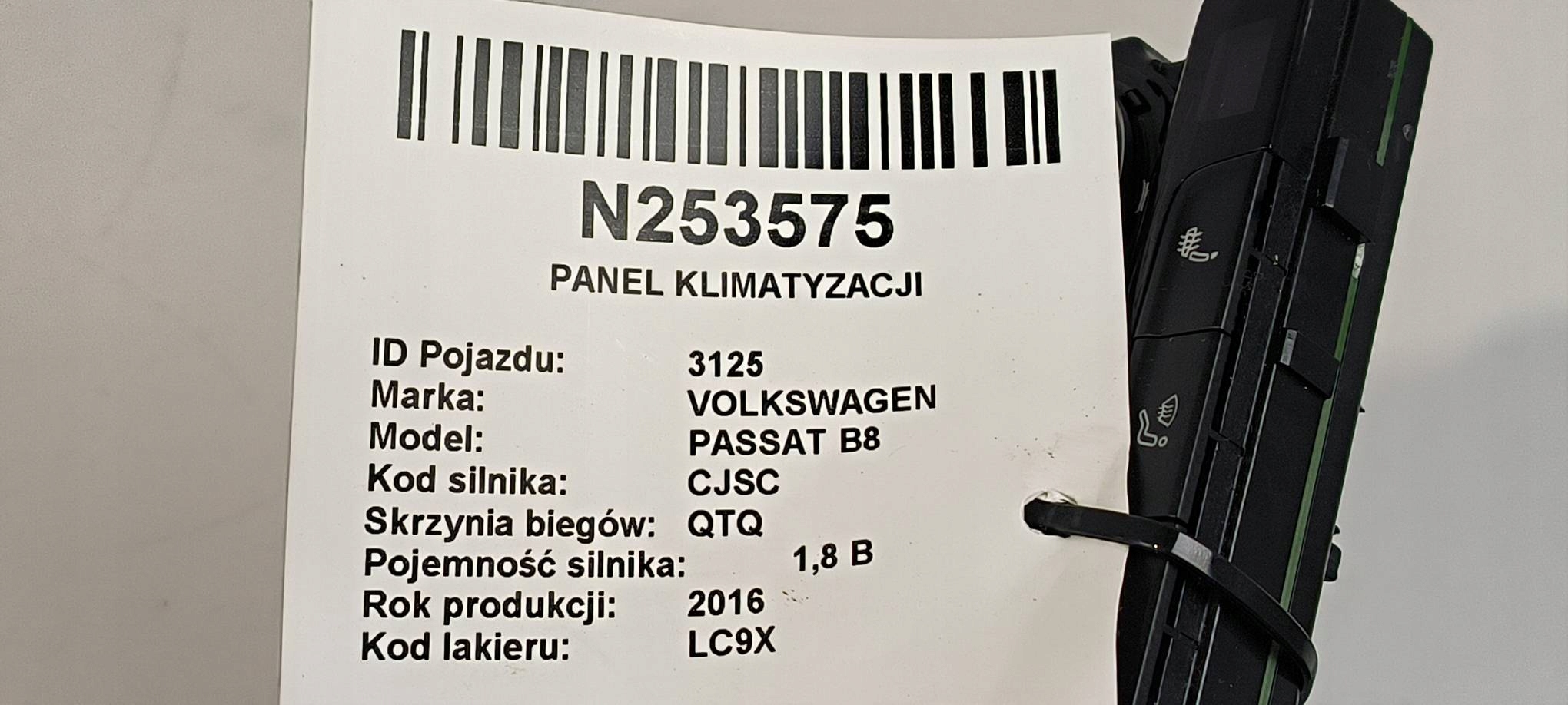 Unite commande clima 5G0907044BP VOLKSWAGEN PASSAT B8
