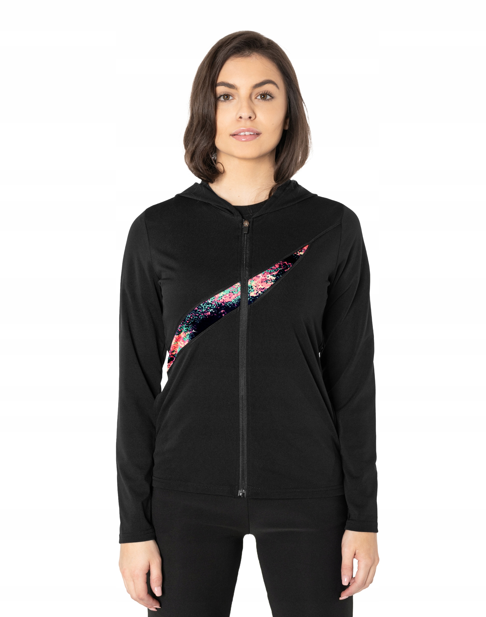 

Sportowa Bluza Damska Rozsuwana Kapturem 294-1 M/L