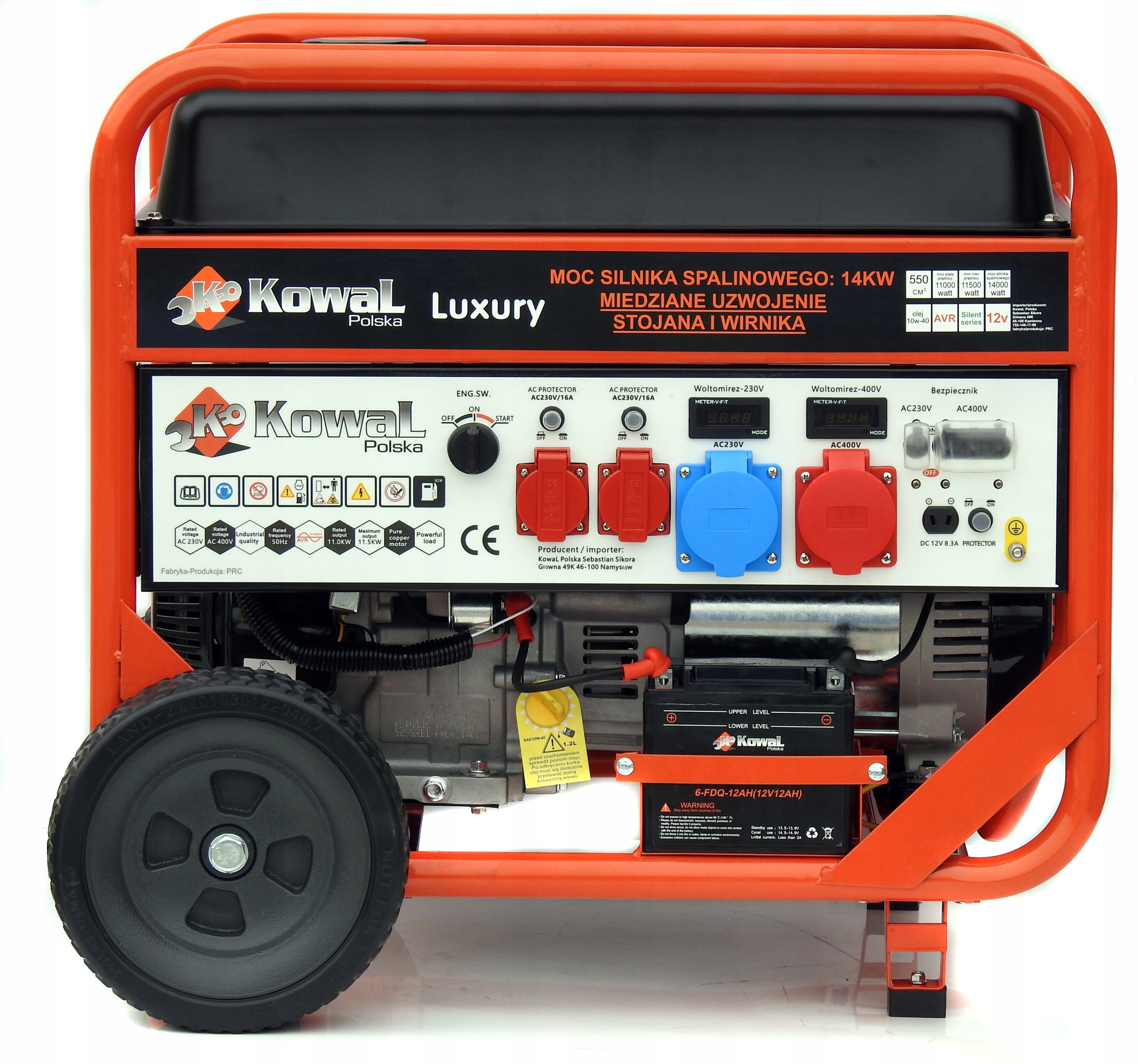 NAJMOCNIEJSZY AGREGAT PRĄDOTWÓRCZY KowaL ELSTART MIEDŹ STOJAN+WIRNIK AVR+ Kod producenta A19 PRO