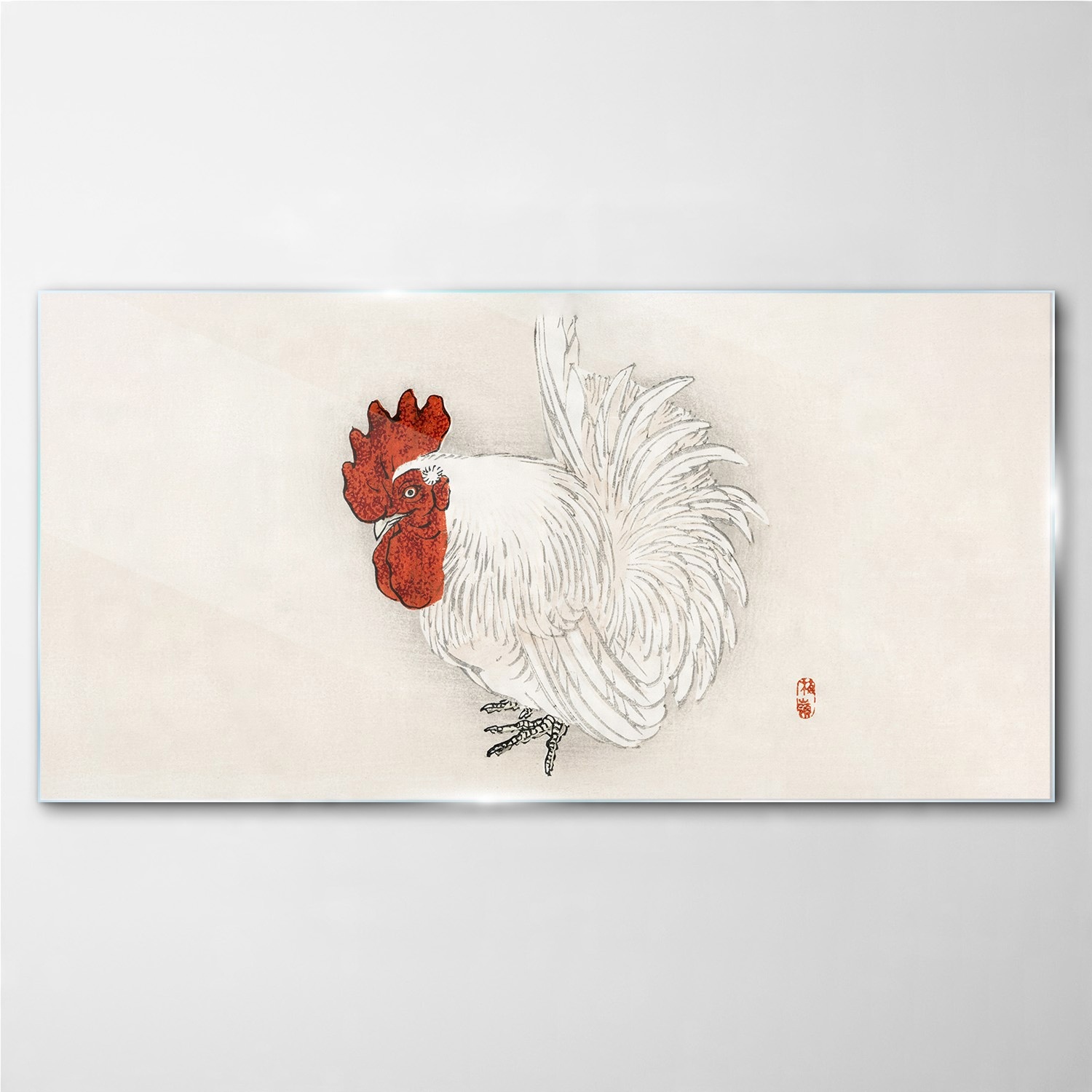 

Foto-obraz szklany Zwierzę ptak kurczak 140x70 cm