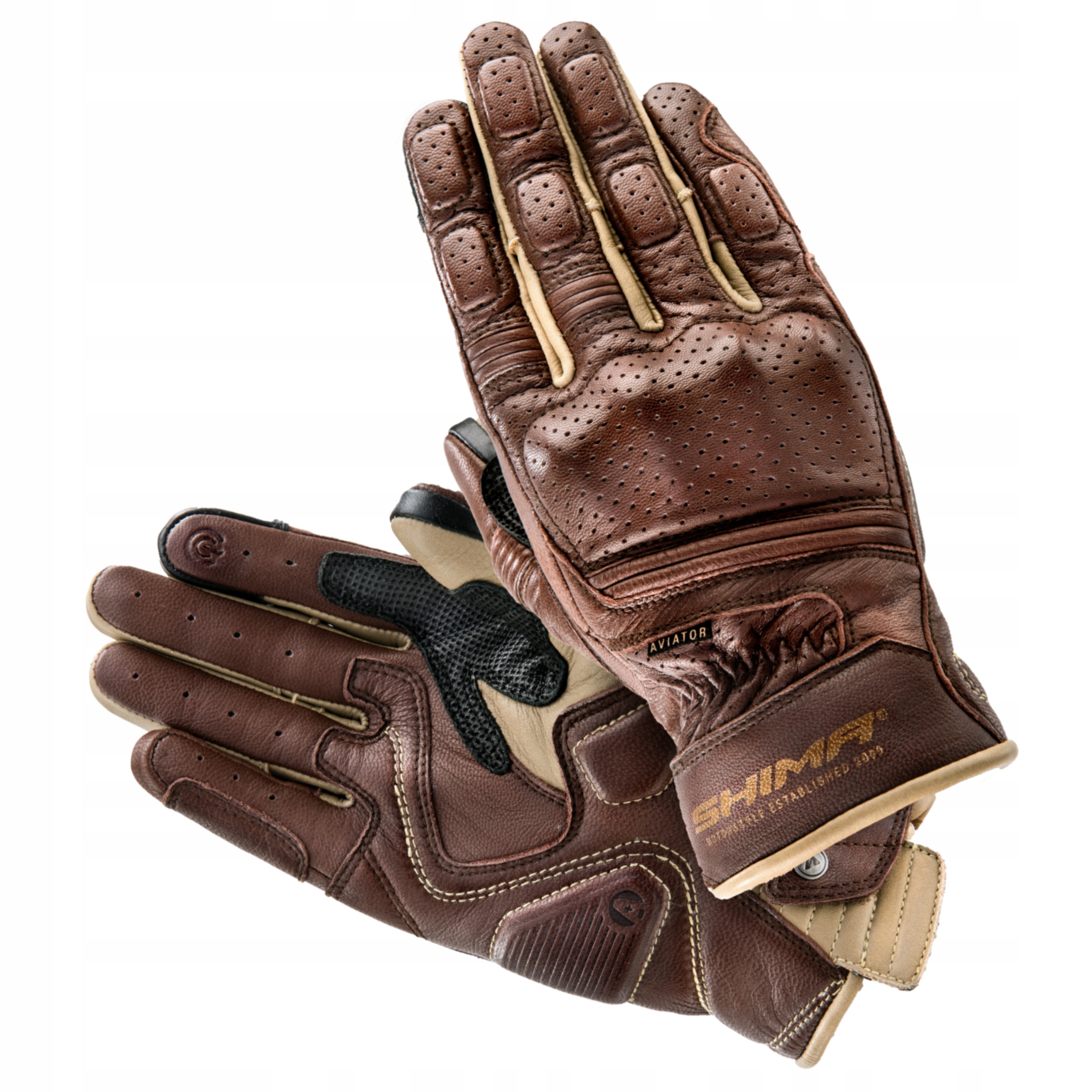 Rękawice SHIMA AVIATOR LIGHT brązowy GRATISY