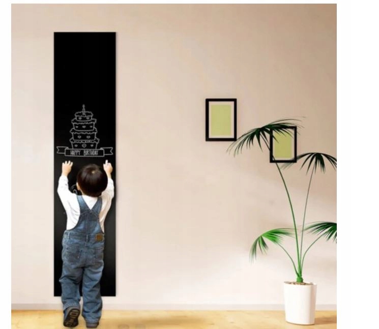 SAMOPRZYLEPNA TABLICA KREDOWA DUŻA + KREDA 45x200 Marka inna