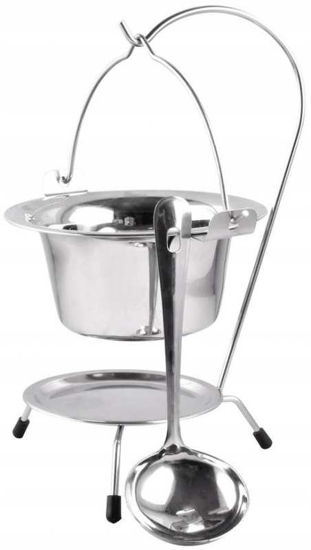 KOCIOŁEK WISZĄCY ZESTAW DO SERWOWANIA 800 ml