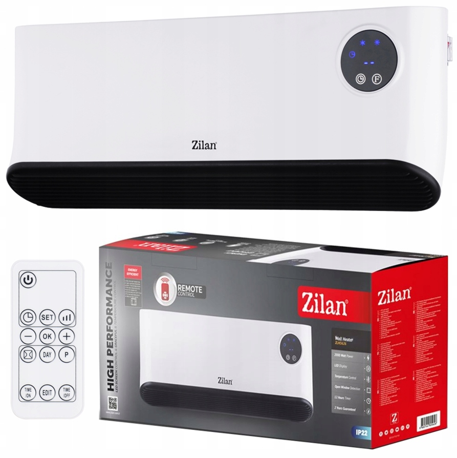 Vzduchová Clona LCD 2000W Dům Koupelna IP22+PILOT