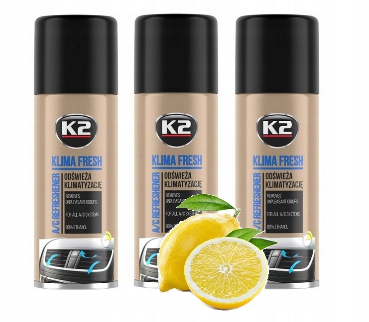 

K2 Klima Fresh Odgrzybiacz Klimatyzacji Lemon