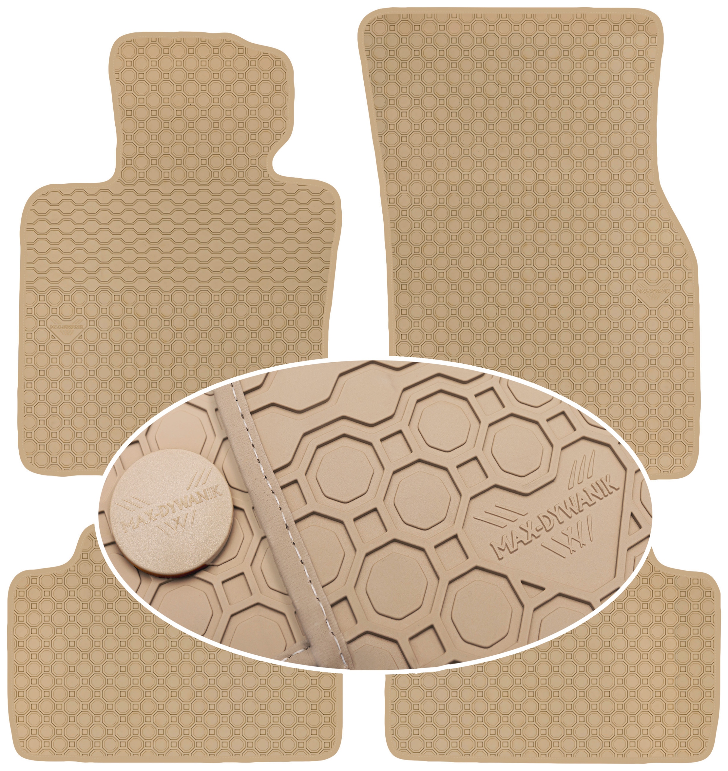 Mini Cooper III F55 14 Béžové koberčeky