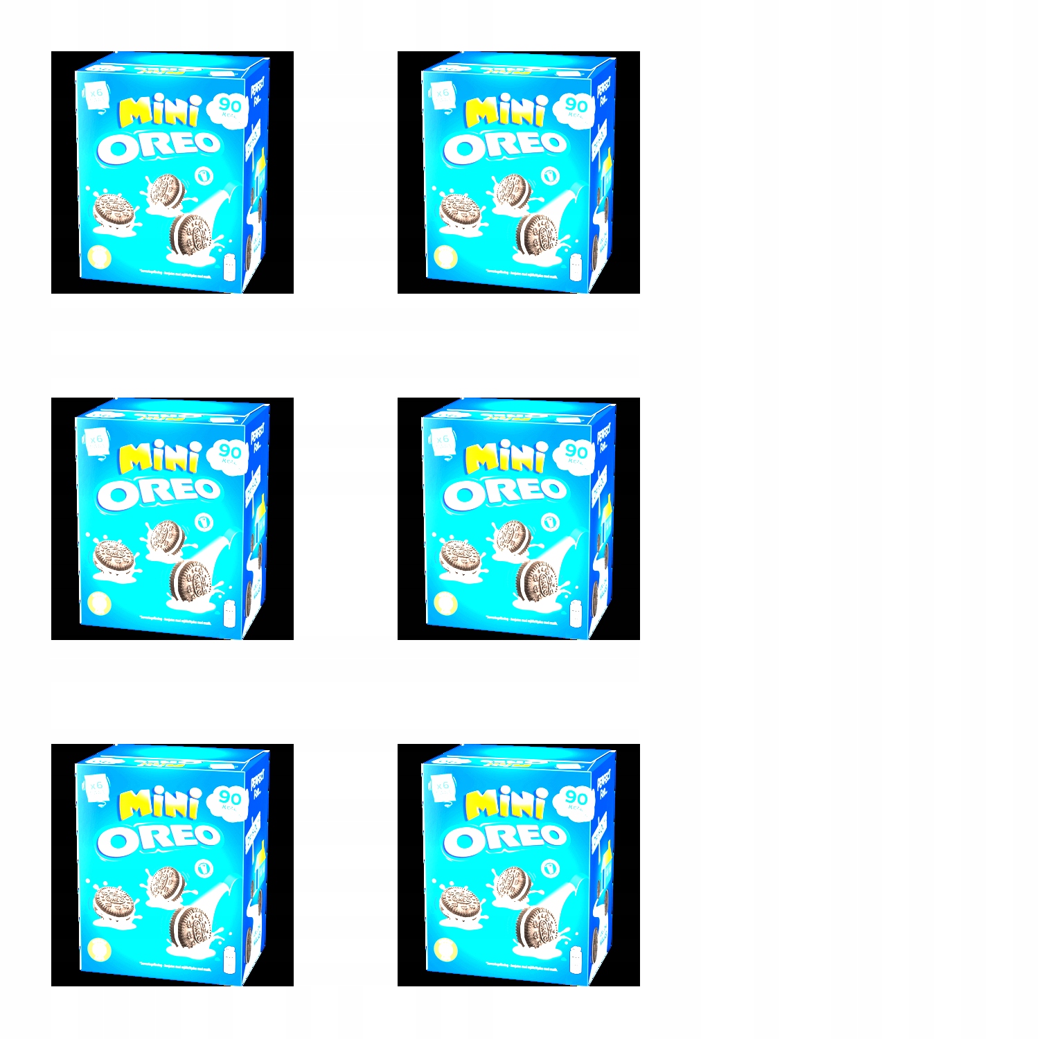 6 x 114 g Oreo mini klasické sušenky s náplní Karton