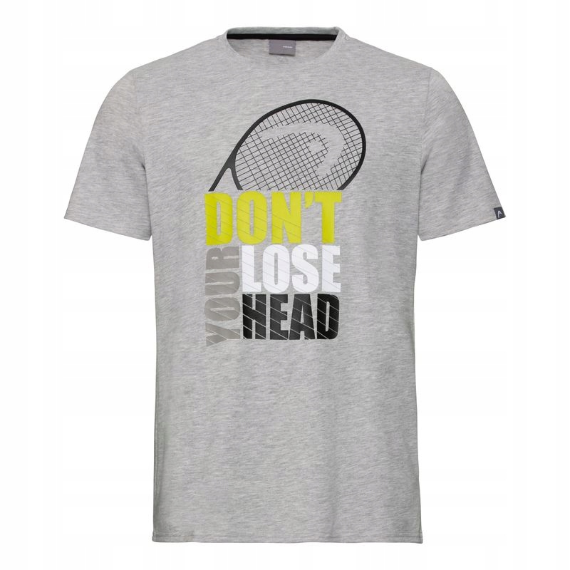 Koszulka Tenisowa Męska Head Return T-shirt Men Gray S