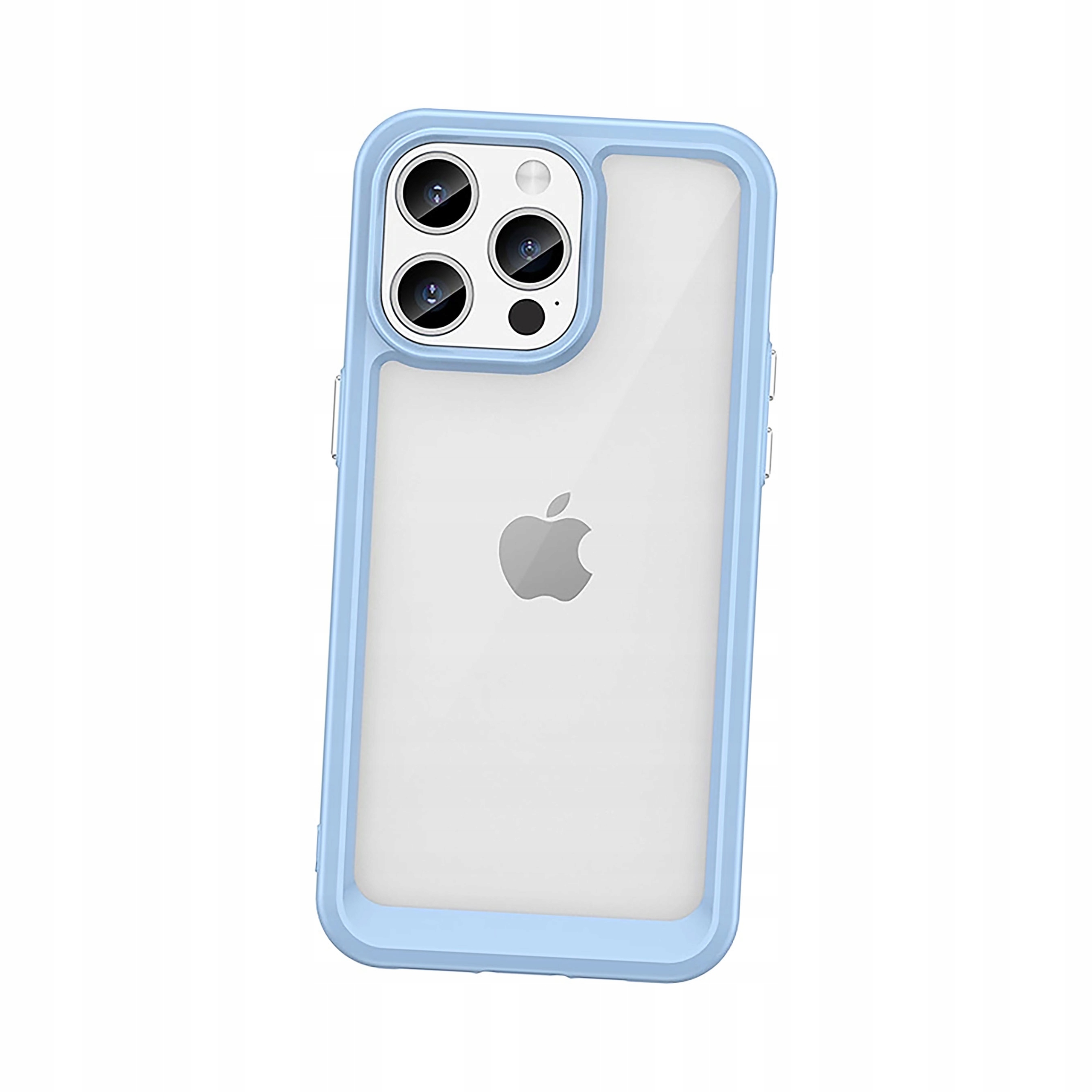 Wzmocnione etui z elastyczną ramką do iPhone 15 Pro Max Outer Space