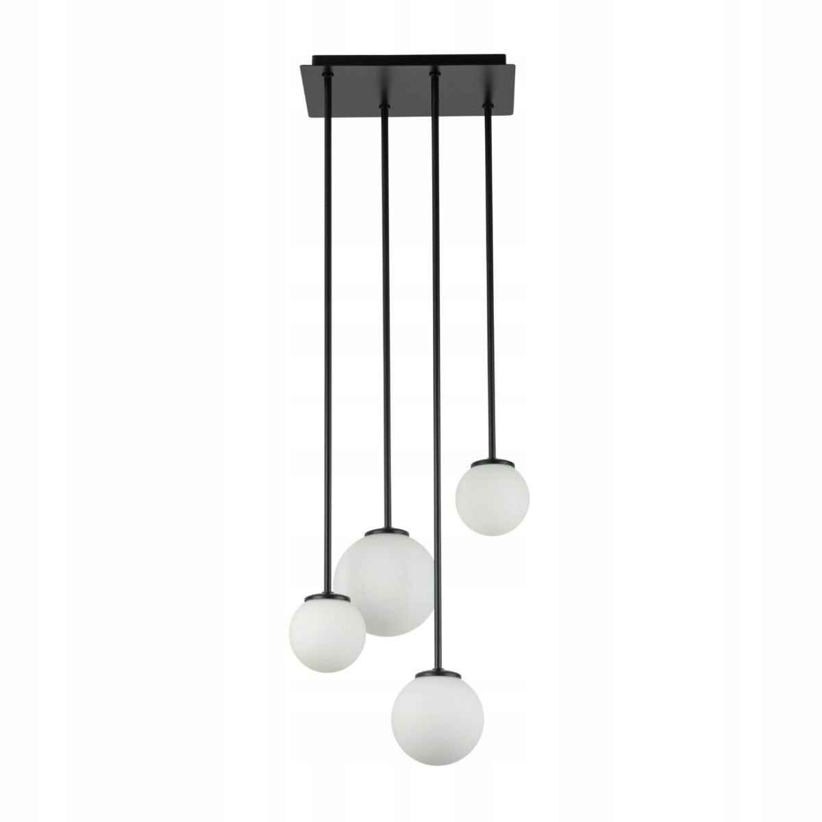 Bielo-čierna závesná lampa so sklenenými guľami Tulia 4 33503 Sigma Lighting