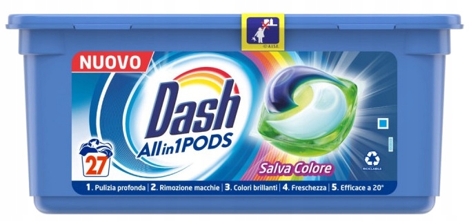 

Dash All Salva Colore Kapsułki do Prania 27szt It