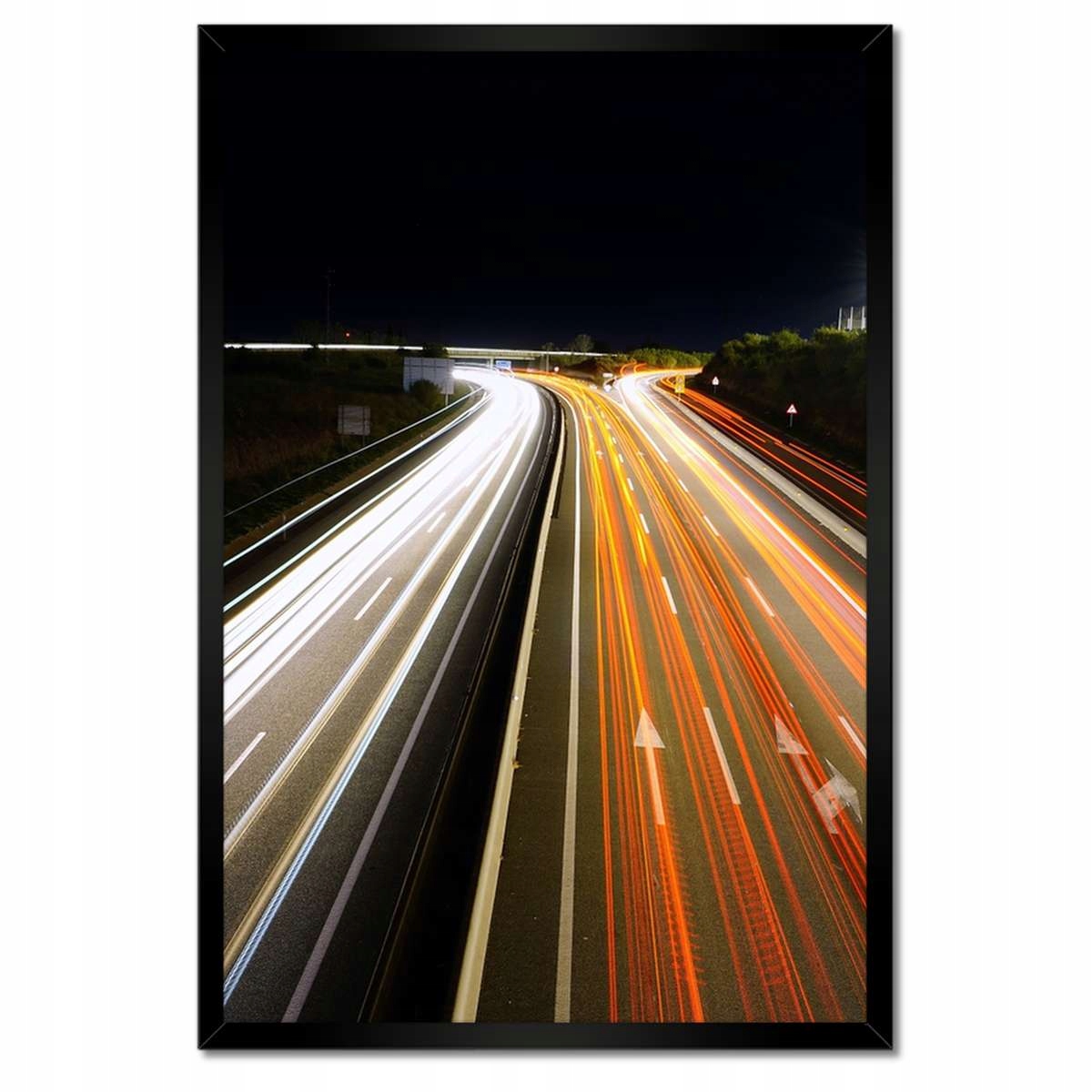 Plakáty v rámu 40x60 Dálnice Ulice Noc
