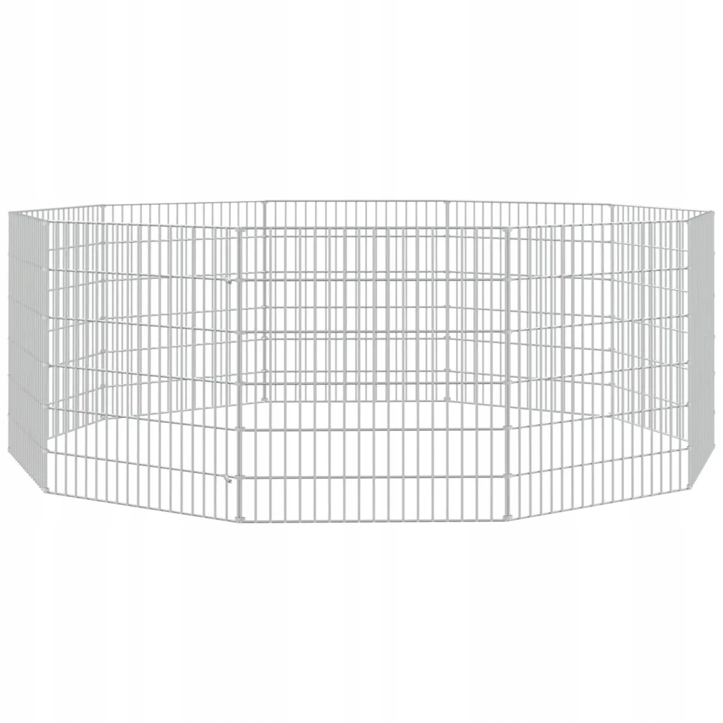 Kotec pro králíky z galvanizovaného železa, 54 x 60 cm, stříbrná
